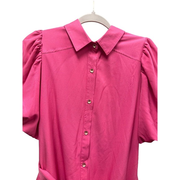 Entro Women’s Pink Barbie Fit & Flare Dress Small - Picture 2 of 5